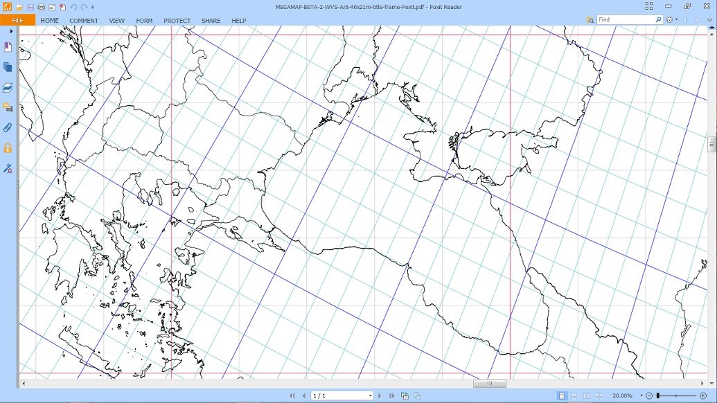 Black Sea on Cahill-Keyes Megamap, 1/5 million