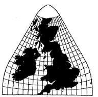 UK enlarged to size of continent.