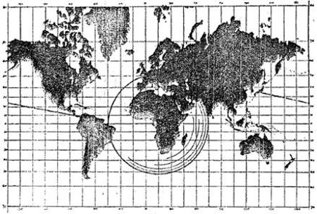 Fig. 2: Mercator map