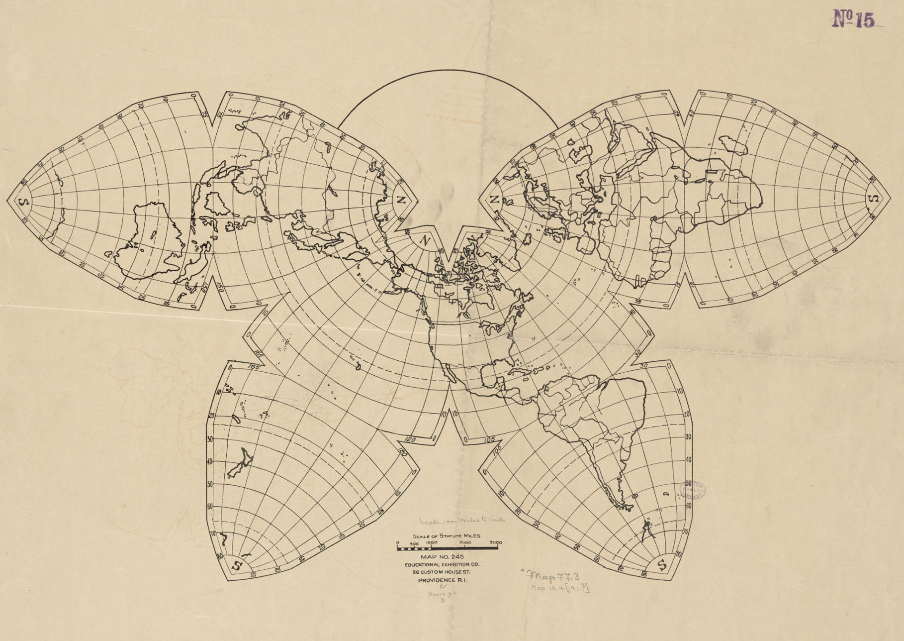 1918 Cahill map