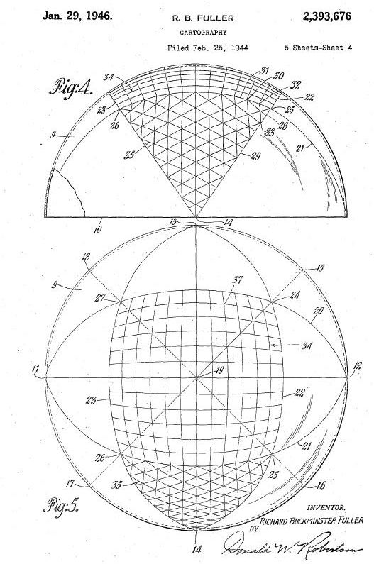 Buckminster Fuller map patent, p. 6