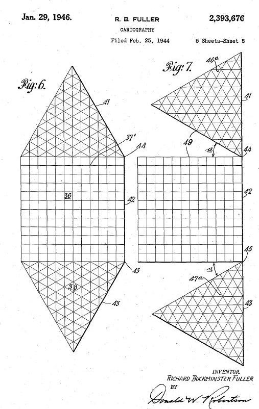 Buckminster Fuller map patent, p. 7