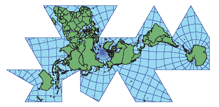 Dymaxion map, ESRI, small
