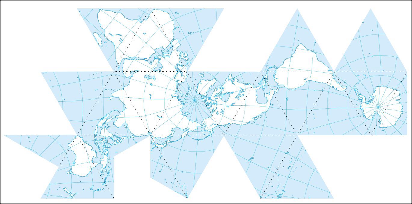 Dymaxion map, Eric Gaba, Wikipedia