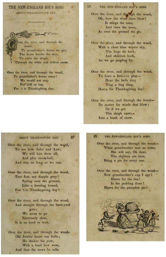 Original book publication of L.M.Child poem