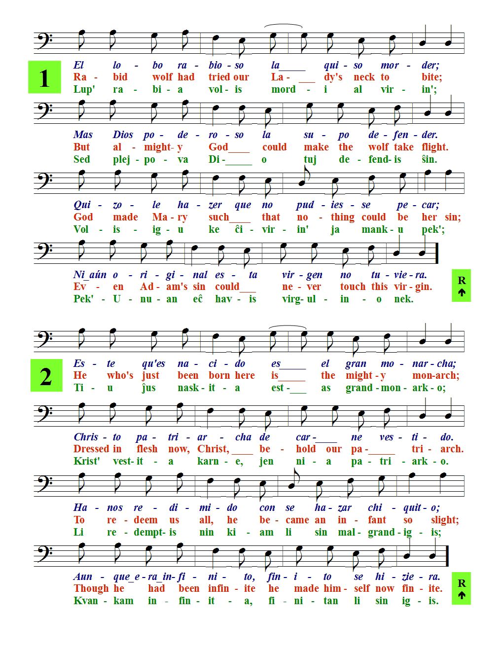 Riu verses 1 & 2