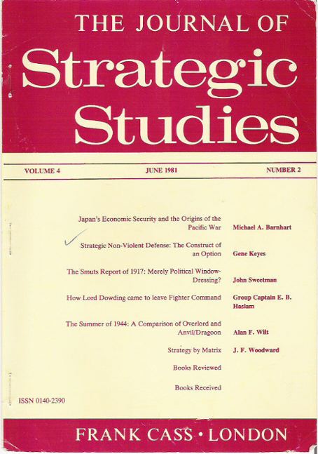 Journal of Strategic Studies, cover