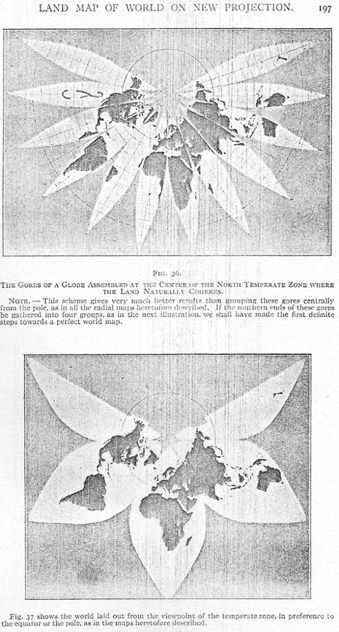 Globe gores assembled at temperate zone