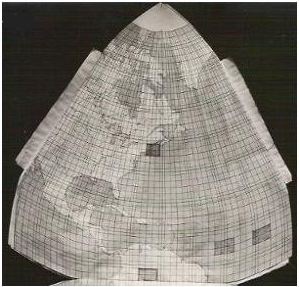 One octant of the new world map