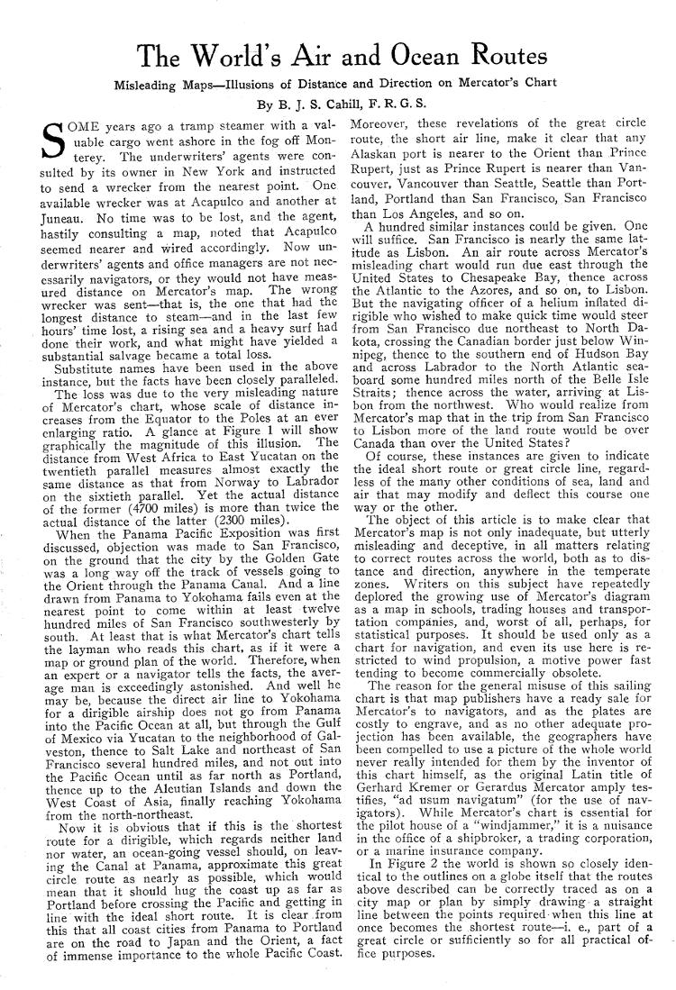 p.2: The World's Air and Ocean Routes