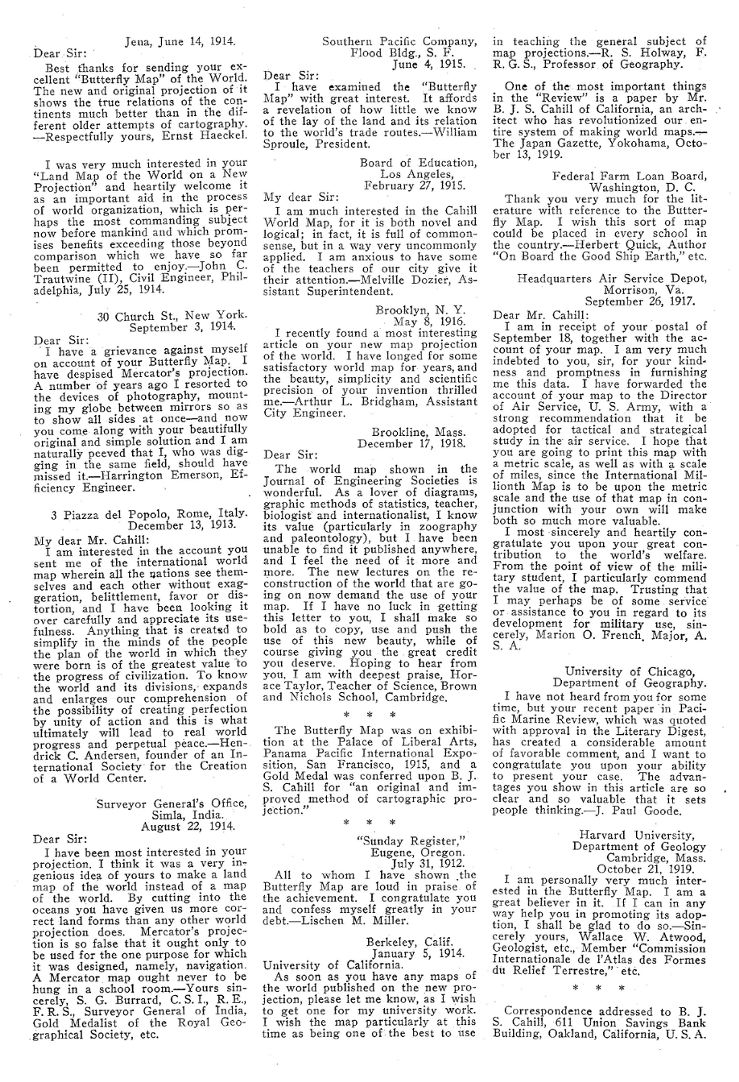 p.6: p.4: Butterfly Map, comments & opinions, 3 of 3
