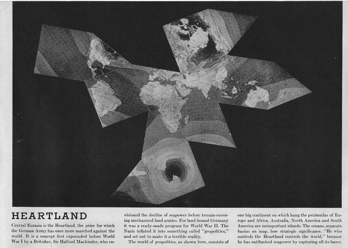 Buckminster Fuller cubo-octahedron Dymaxion map