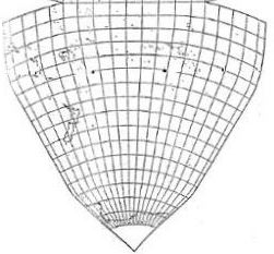 Cahill world map octant, 5 degrees, b&w ; 6 of 8