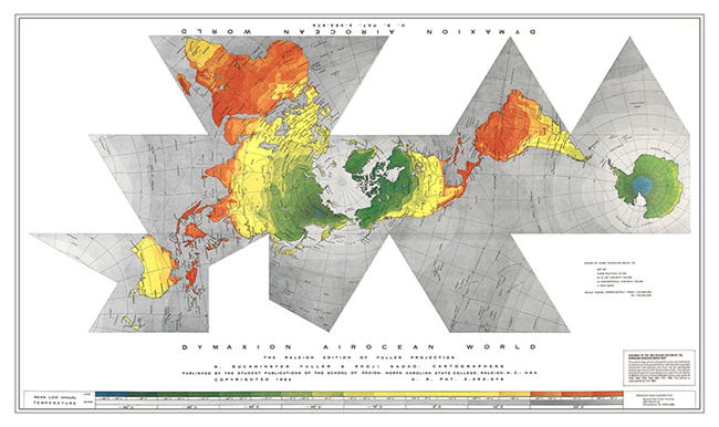 Fuller Dymaxion map, Raleigh edition